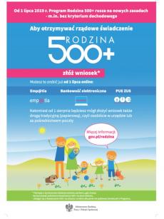 Powiększ zdjęcie: Plakat Programu Rodzina 500 plus