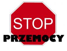 Powiększ zdjęcie: Stop przemocy logotyp