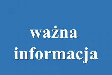 Ważna informacja